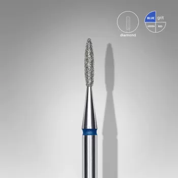 STALEKS EXPERT Elmas freze "alev" mavi, çap 1,6 mm, çalışma kısmı 8 mm