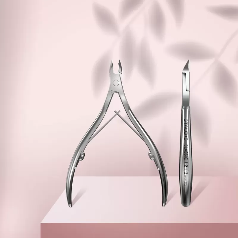 STALEKS CLASSIC 12 Profesyonel tirnak eti pensi, 3 mm