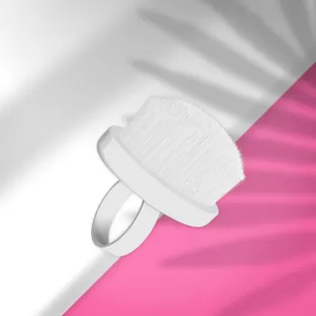 STALEKS EXPERT 03 Mini Tozu gidermek için yumuşak  manikür fırçası