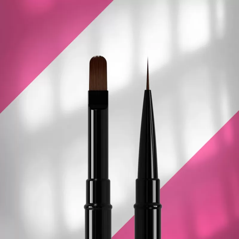 STALEKS EXPERT 03/06 Çift Taraflı Fırça, 10 mm Liner / 11 mm Jel için