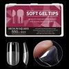 Soft Jel Tips | Kare-Square | Medium | Protez Tırnak Tips Uzatma | 550'lı