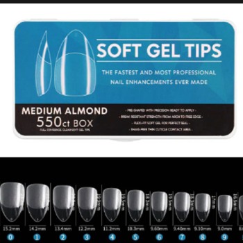 Soft Gel Tips Medium Badem(550li)