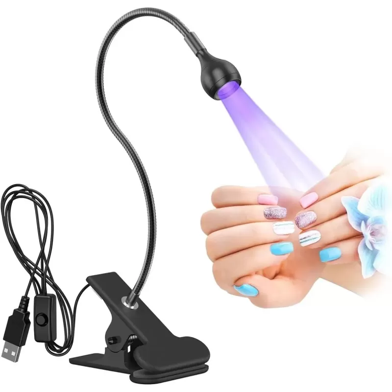 Protez Tırnak Kıskaçlı UV Lamba(Masaya tutturulabilir)