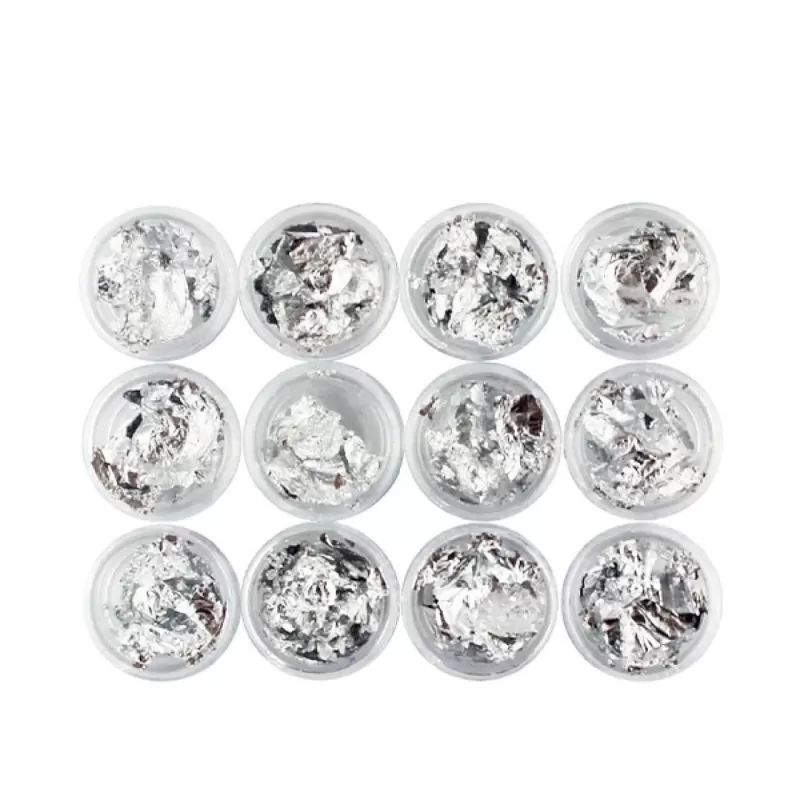 Tırnak Süsleme Folyo Parçaları, Nail Art Tırnak Süsleme Folyo Seti 12'li