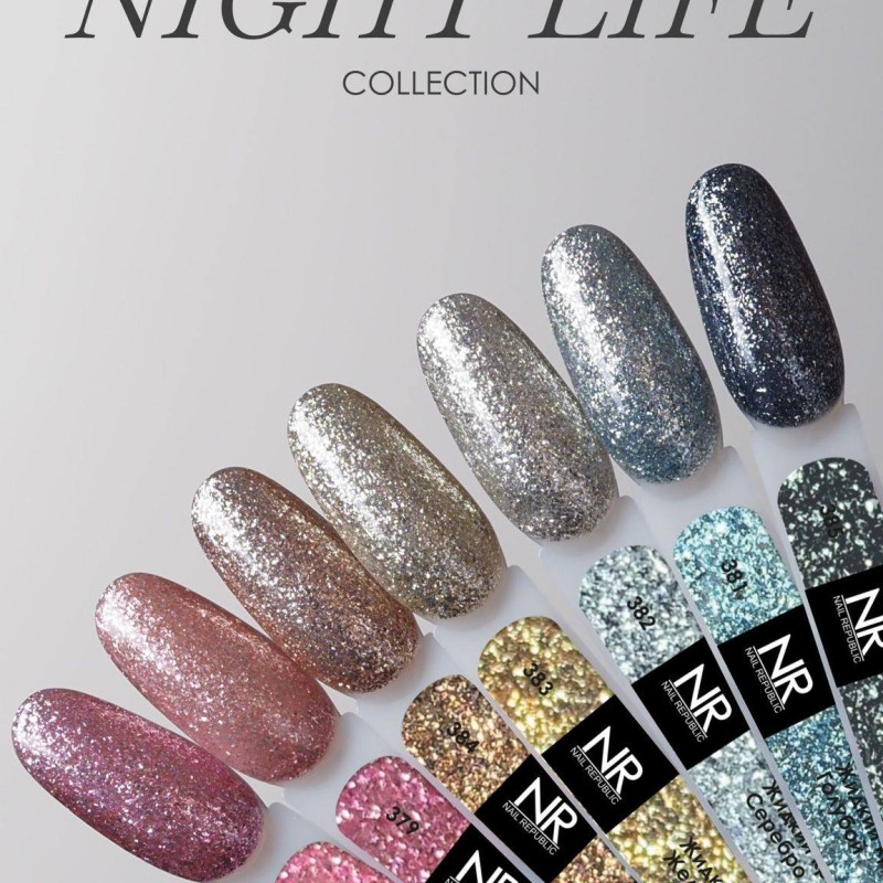 Nail Republic Kalıcı Oje Simli Seri ( Parçalı Folyo)