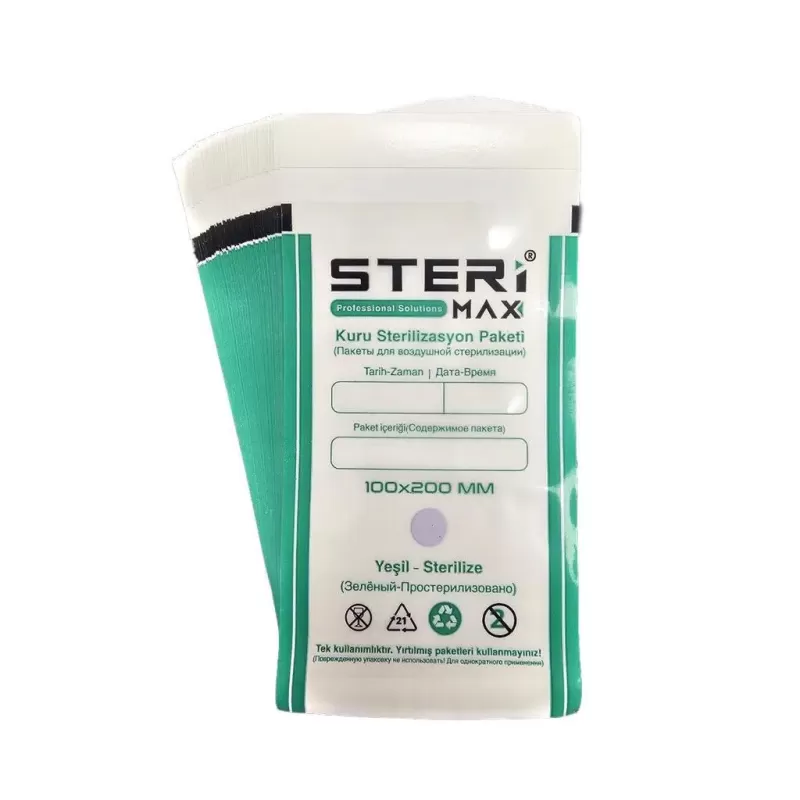 Kraft Sterilize Kağıt 100'lü (Orta boy 100x200 mm)