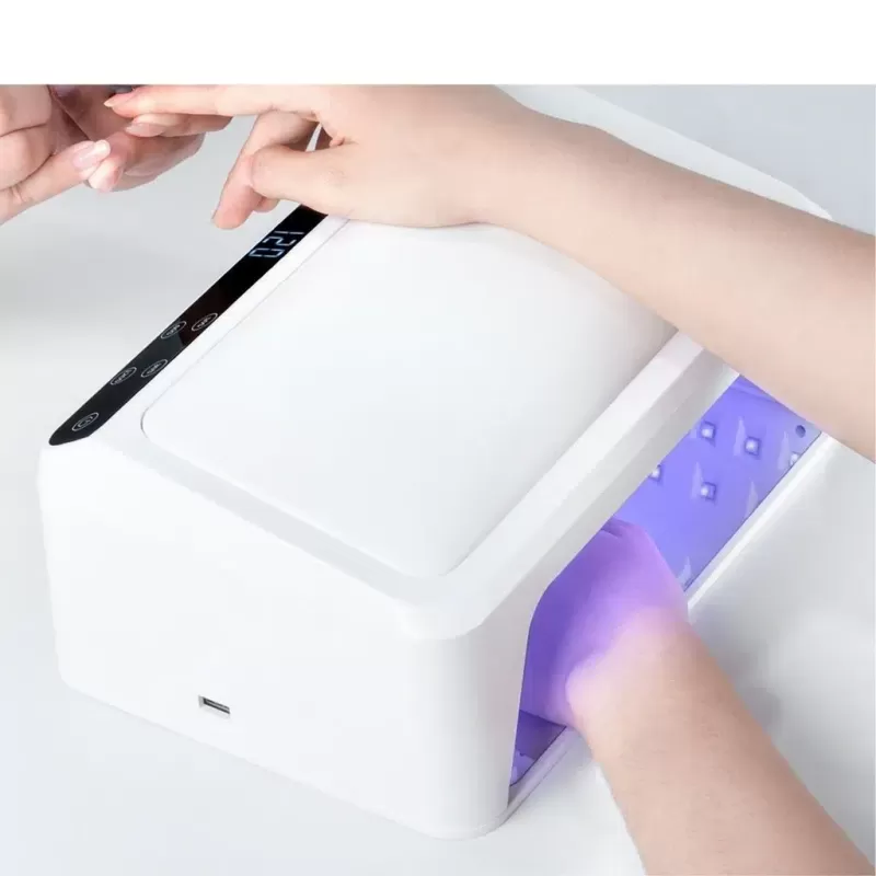 Deri Yüzeyli 66Led Geniş İç Hacim Manikür Tırnak Kurutucu UV Led Lamba