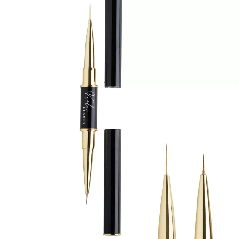 Viola Çift Taraflı Nail Art Fırçası