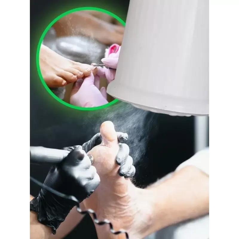 Üstten Çekmeli Güçlü Manikür ve  Pedikür için Tırnak Toz Toplayıcı