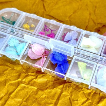 Kuru Süsleme Çiçekleri Nail Art