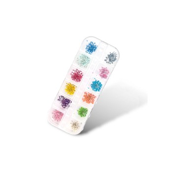 Kuru Süsleme Çiçekleri Nail Art